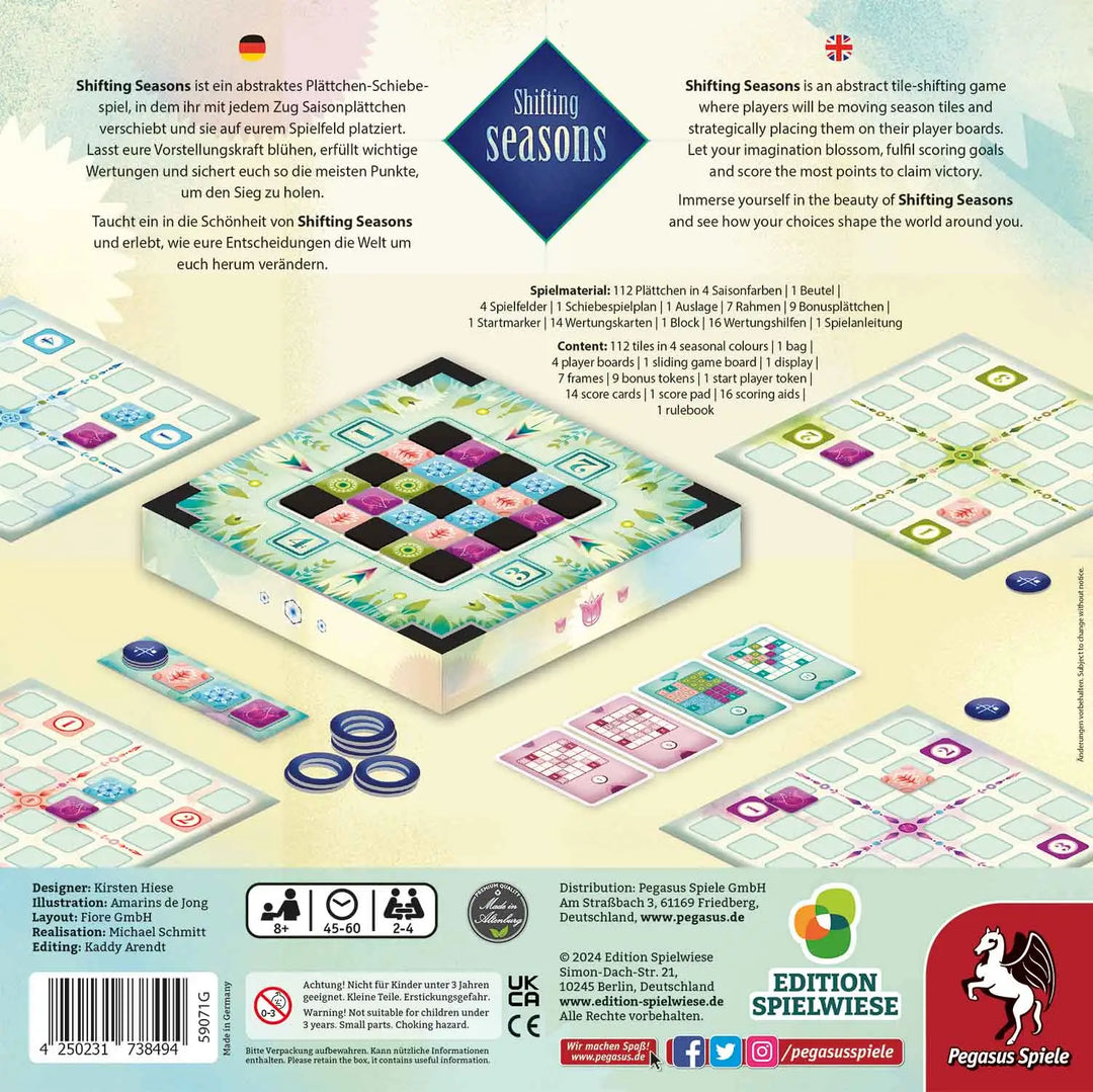 Shifting Seasons (DE/EN) - Edition Spielwiese - Board Games