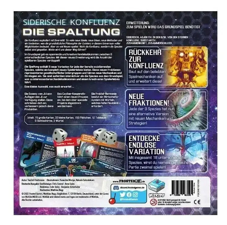 Siderische Konfluenz - Die Spaltung (DE) - Frosted Games - Board Games