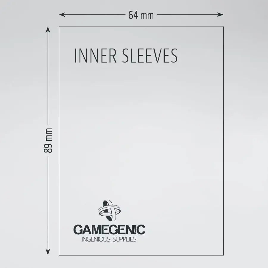 Sleeves: Inner - Clear (100) - Gamegenic - Accessories