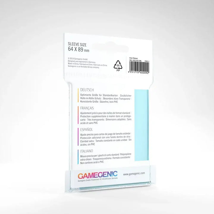 Sleeves: Inner - Clear (100) - Gamegenic - Accessories