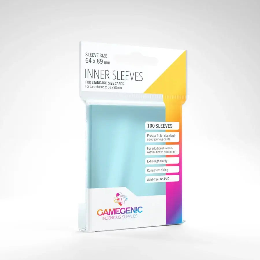 Sleeves: Inner - Clear (100) - Gamegenic - Accessories