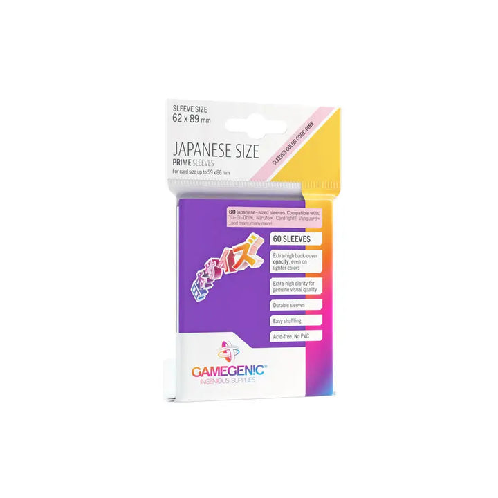 Sleeves: Prime - Japanese - Purple (60) - Gamegenic - Accessories
