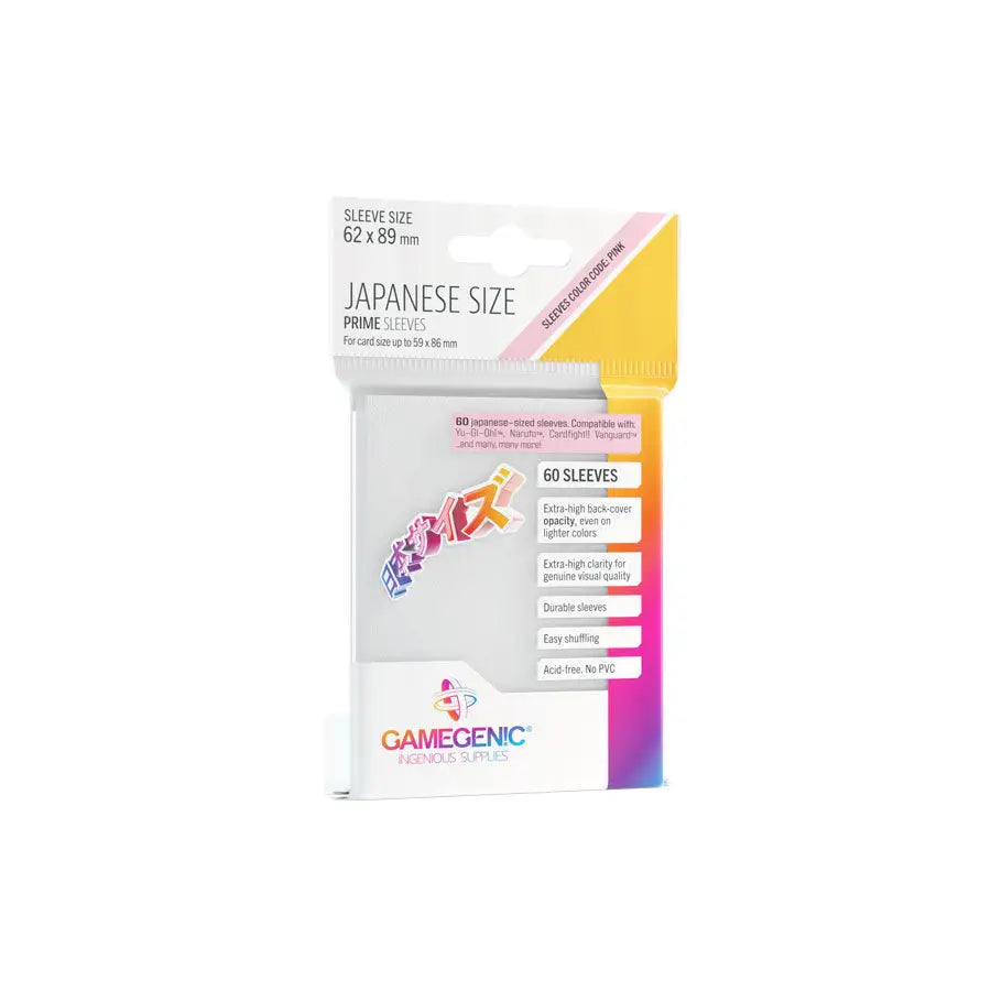 Sleeves: Prime - Japanese - White (60) - Gamegenic - Accessories
