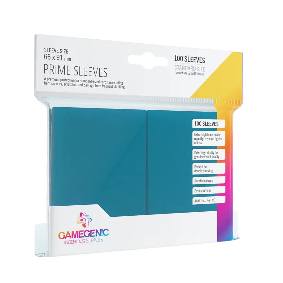 Sleeves: Prime - Standard - Blue (100) - Gamegenic - Accessories