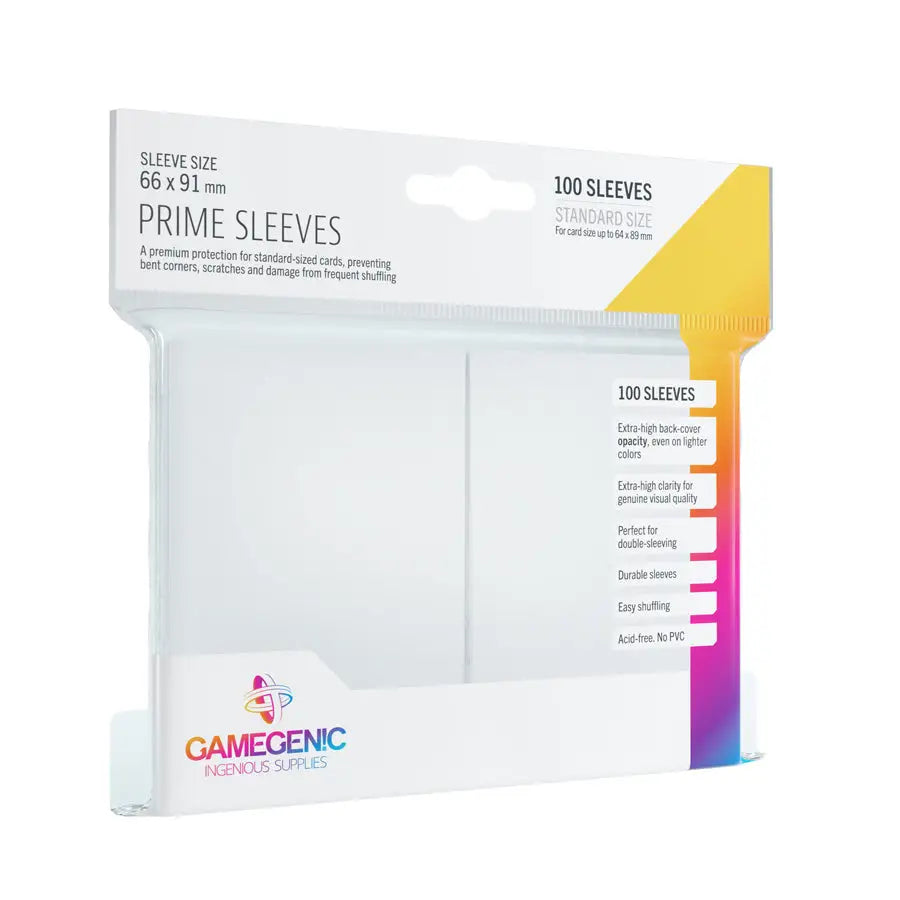 Sleeves: Prime - Standard - White (100) - Gamegenic - Accessories
