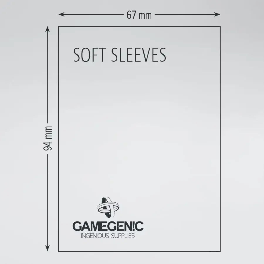 Sleeves: Soft - Clear (100) - Gamegenic - Accessories