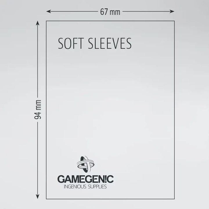 Sleeves: Soft - Clear (100) - Gamegenic - Accessories