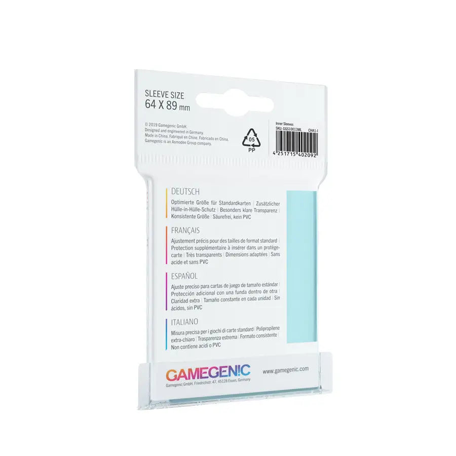 Sleeves: Soft - Clear (100) - Gamegenic - Accessories