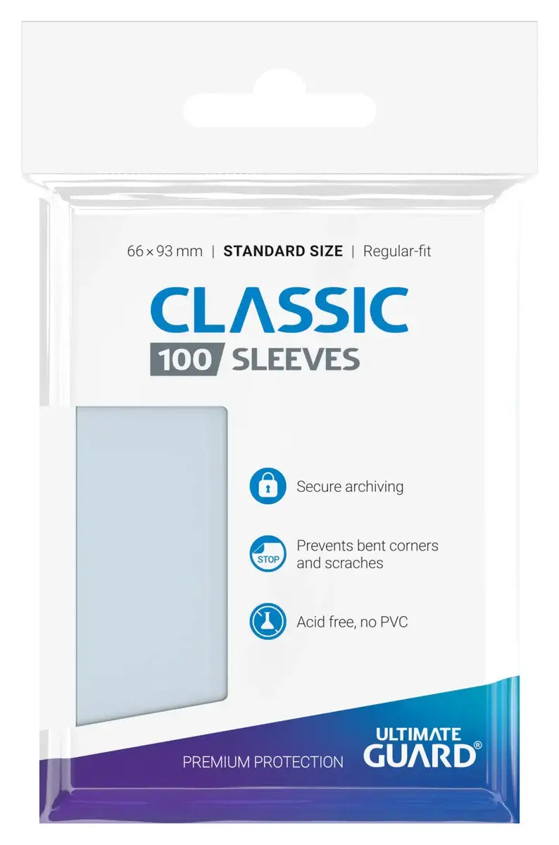 Sleeves: Ultimate Guard - Classic - Soft - Transparent (100) - Ultimate Guard - Sleeve