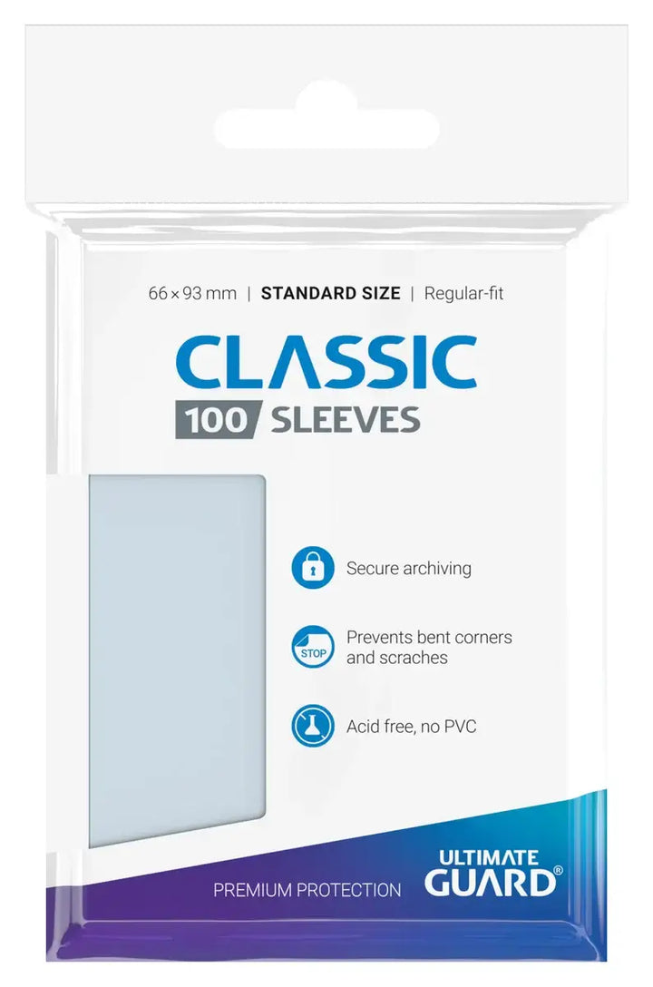 Sleeves: Ultimate Guard - Classic - Soft - Transparent (100) - Ultimate Guard - Sleeve