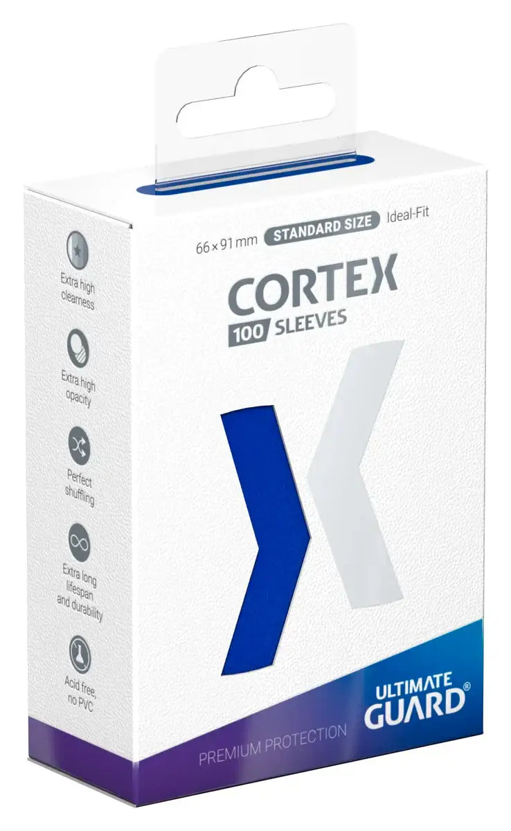 Sleeves: Ultimate Guard - Cortex - Blue (100) - Ultimate Guard - Sleeve