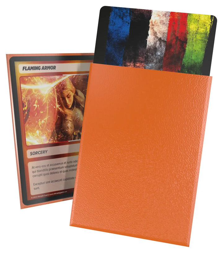 Sleeves: Ultimate Guard Cortex Matt Orange (100) Ultimate Guard Accessories