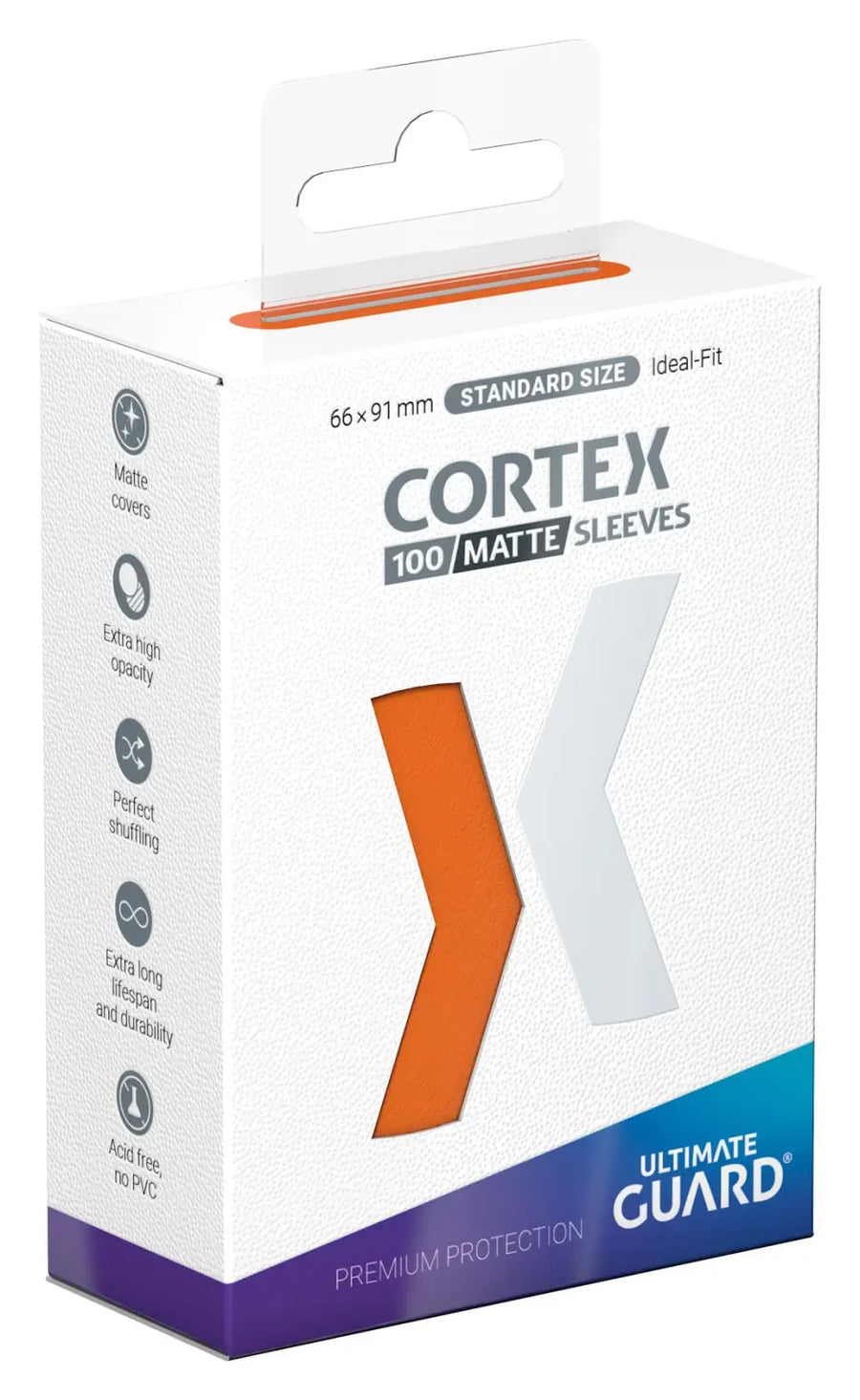 Sleeves: Ultimate Guard Cortex Matt Orange (100) Ultimate Guard Accessories