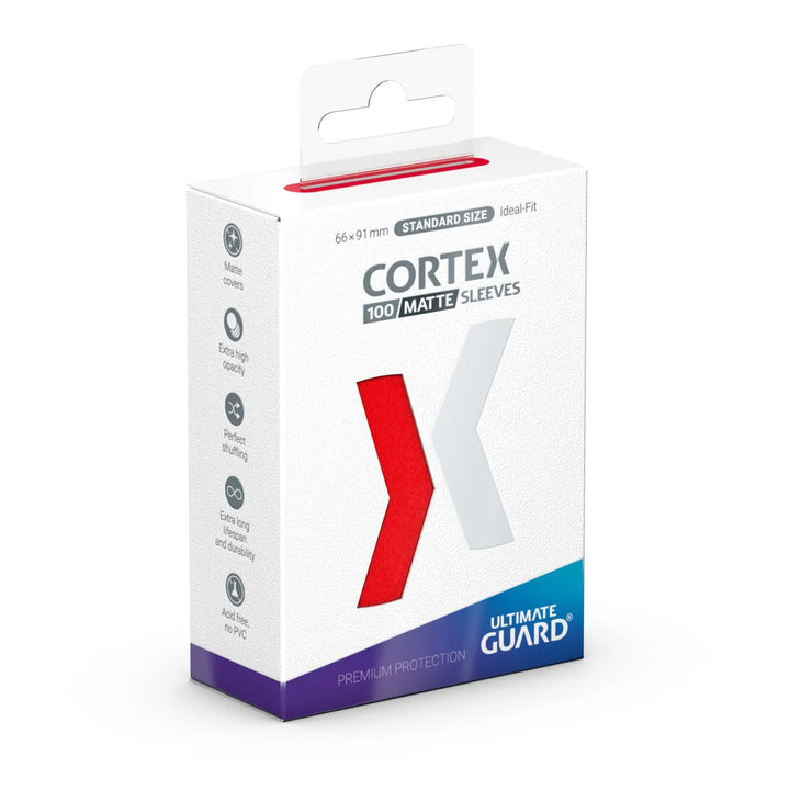 Sleeves: Ultimate Guard Cortex Matt Red (100) Ultimate Guard Accessories