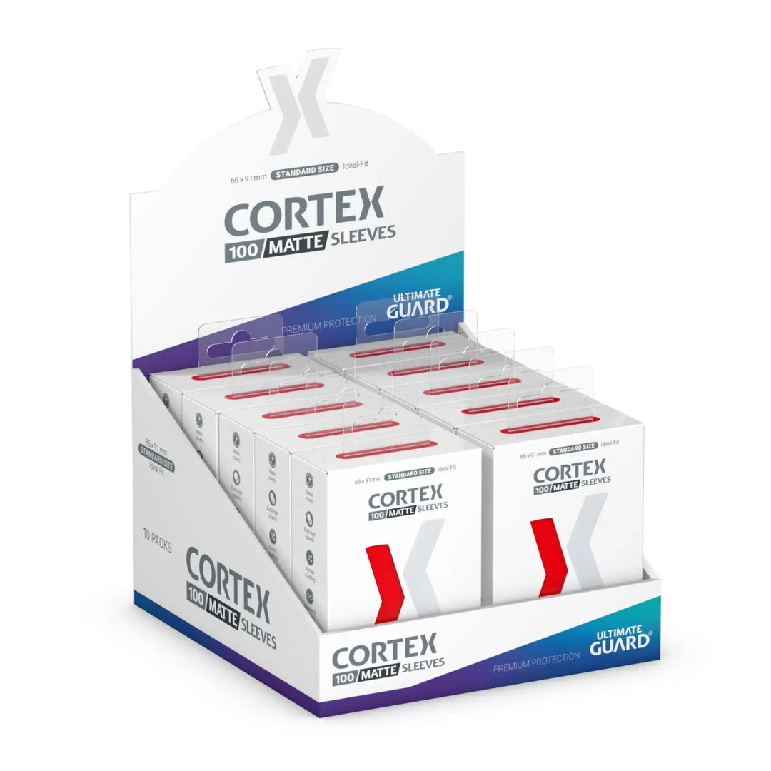 Sleeves: Ultimate Guard Cortex Matt Red (100) Ultimate Guard Accessories
