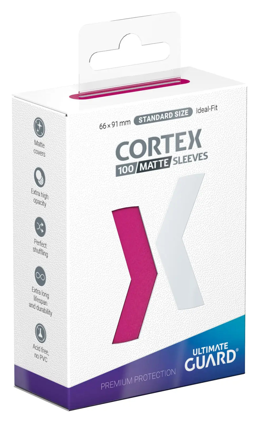 Sleeves: Ultimate Guard Cortex Matte Pink (100) Ultimate Guard Accessories