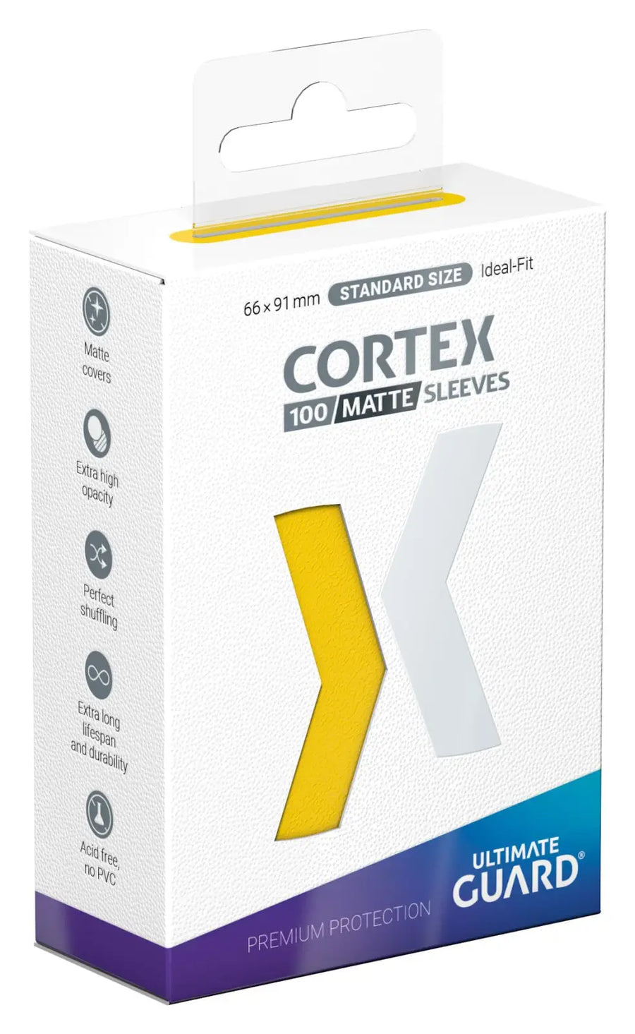 Sleeves: Ultimate Guard Cortex Matte Yellow (100) Ultimate Guard Accessories