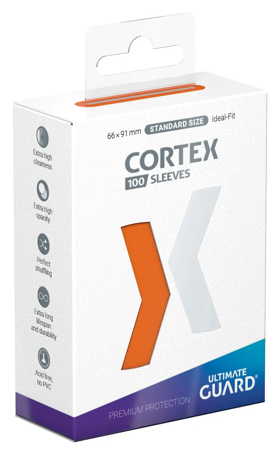 Sleeves: Ultimate Guard Cortex Orange (100) Ultimate Guard Accessories