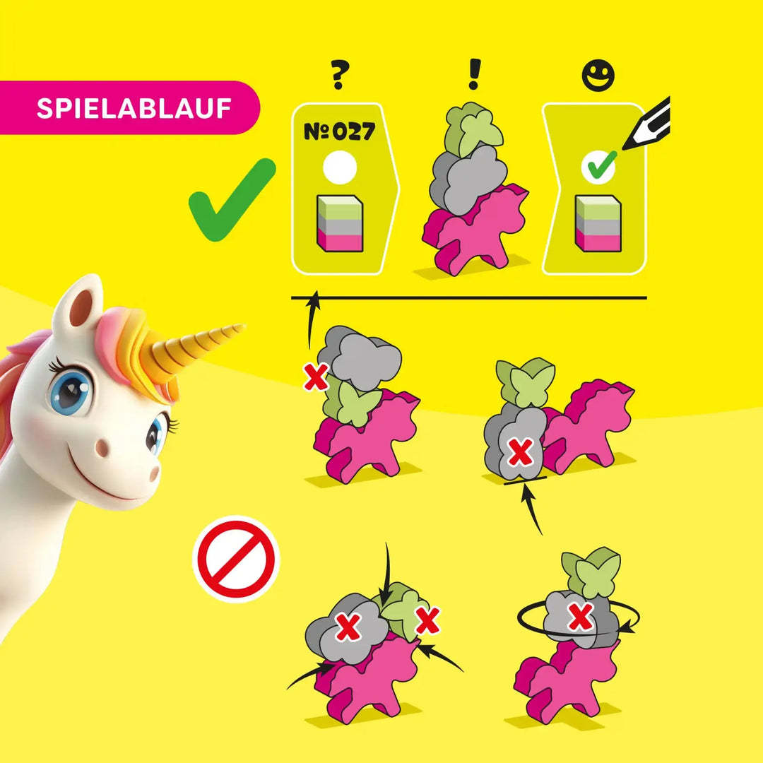 Stacking Challenge Unicorns - HABA - Board Games