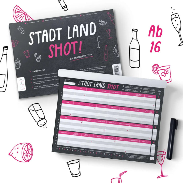 Stadt Land Shot (DE) - Simon & Jan - Board Games