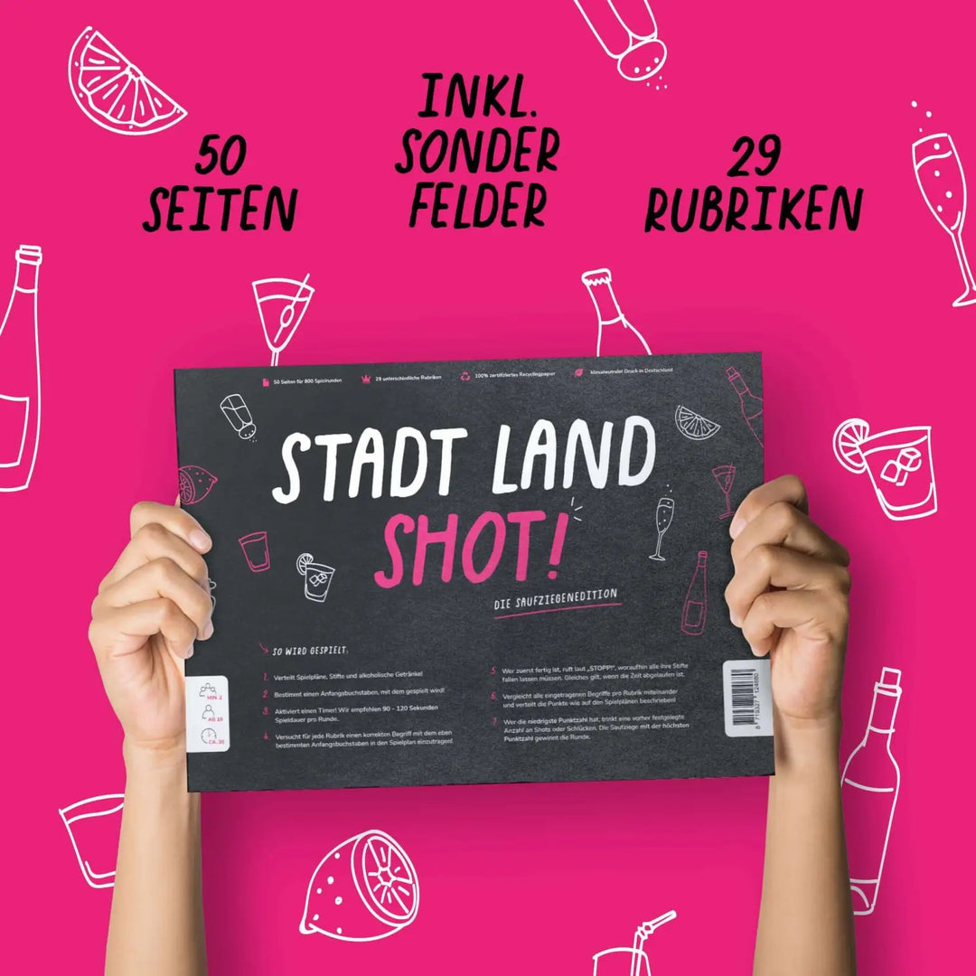 Stadt Land Shot (DE) - Simon & Jan - Board Games