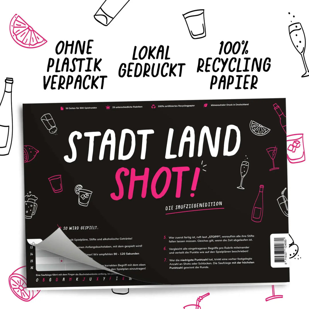 Stadt Land Shot (DE) - Simon & Jan - Board Games