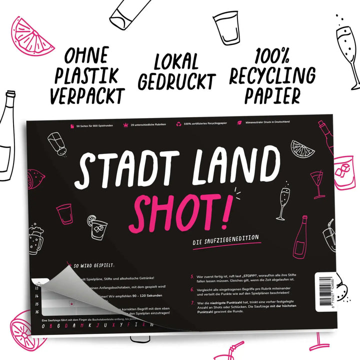 Stadt Land Shot (DE) - Simon & Jan - Board Games