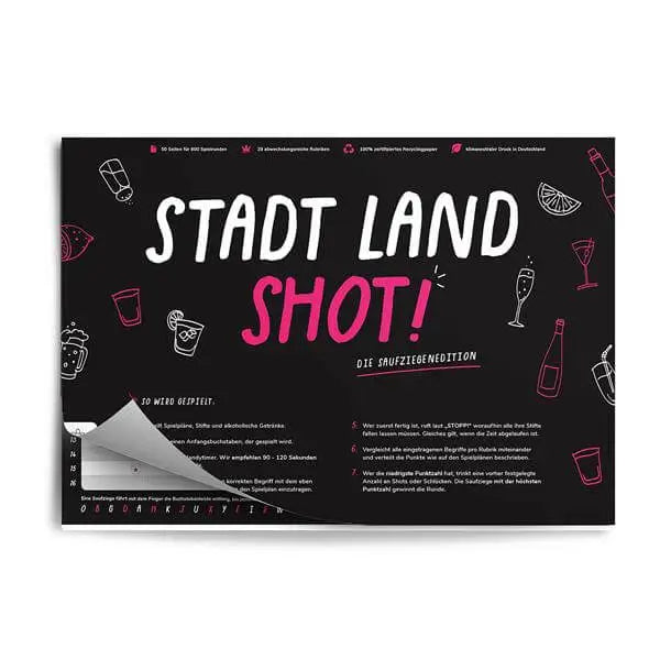 Stadt Land Shot (DE) - Simon & Jan - Board Games