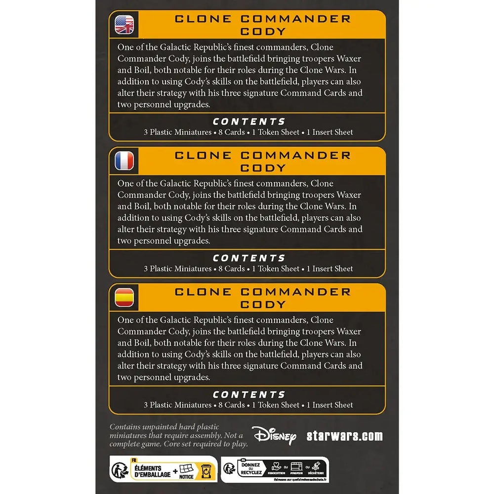 Star Wars: Legion - Clone Commander Cody (EN/DE/FR/ES) - Atomic Mass Games - Miniature Games