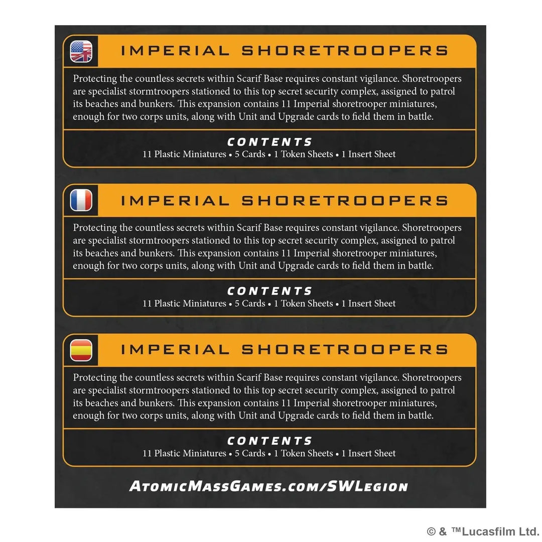 Star Wars: Legion - Imperial Shoretroopers (EN/DE/ES/FR) - Atomic Mass Games - Miniature Games
