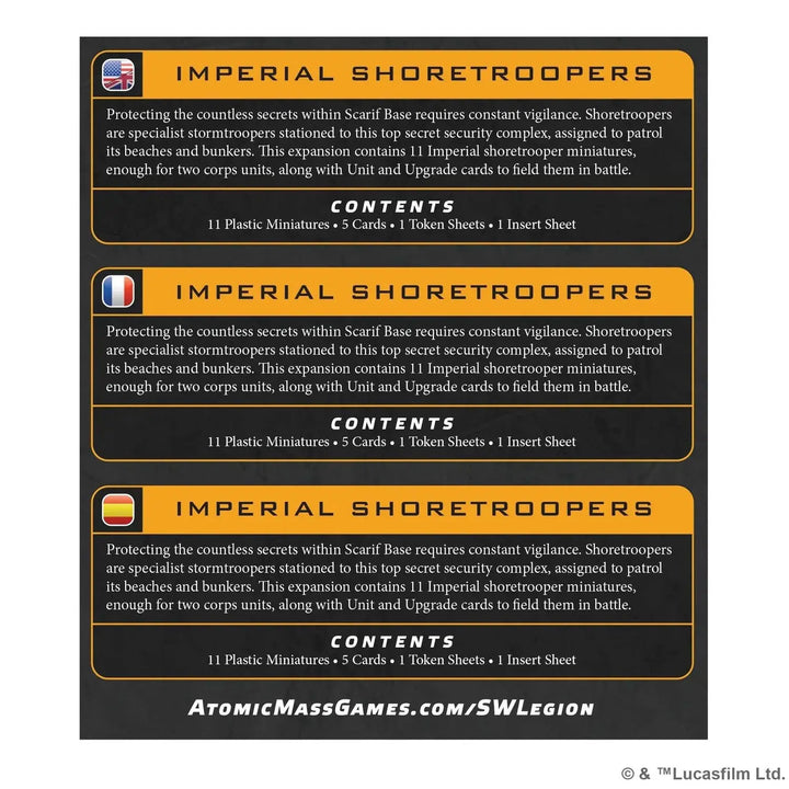 Star Wars: Legion - Imperial Shoretroopers (EN/DE/ES/FR) - Atomic Mass Games - Miniature Games