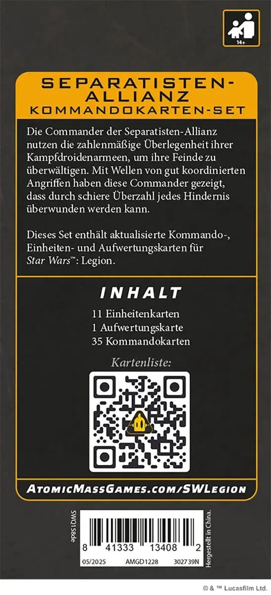 Star Wars: Legion - Kartenset - Kommando - Separatisten Allianz (DE) - Atomic Mass Games - Miniature Games
