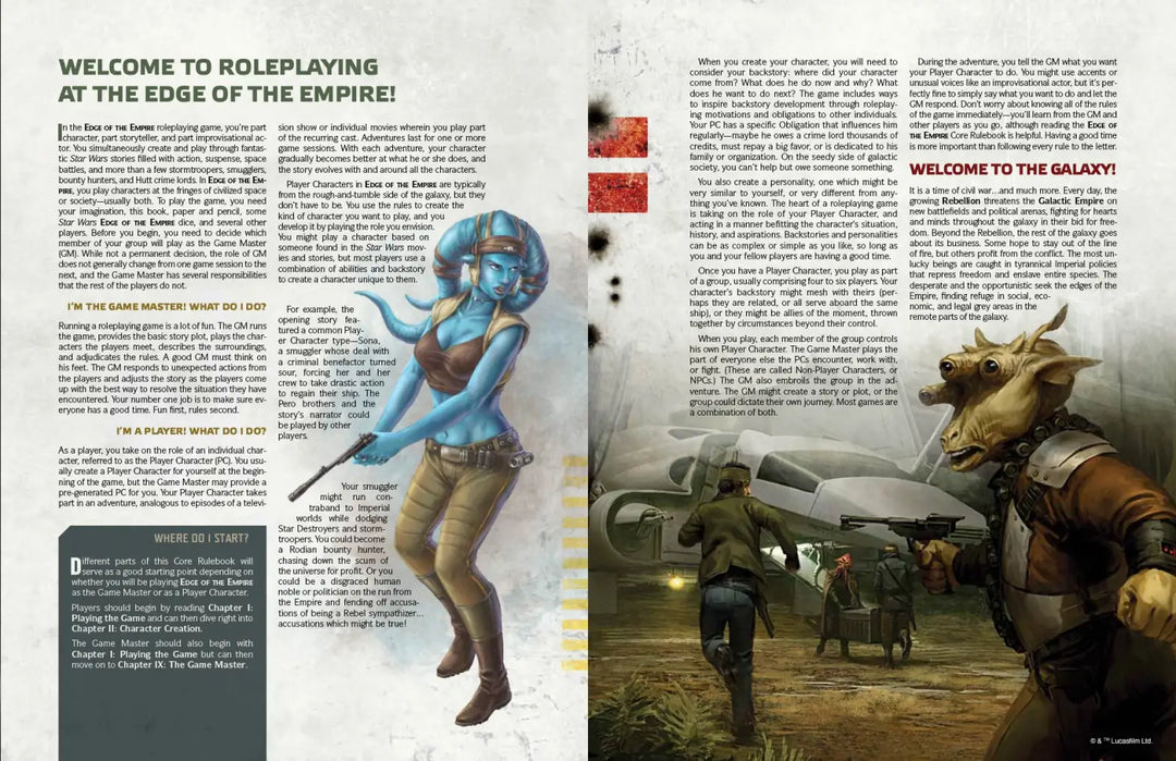 Star Wars RPG: Edge of the Empire - Core Rulebook (EN) - Edge Studios - Roleplaying Games