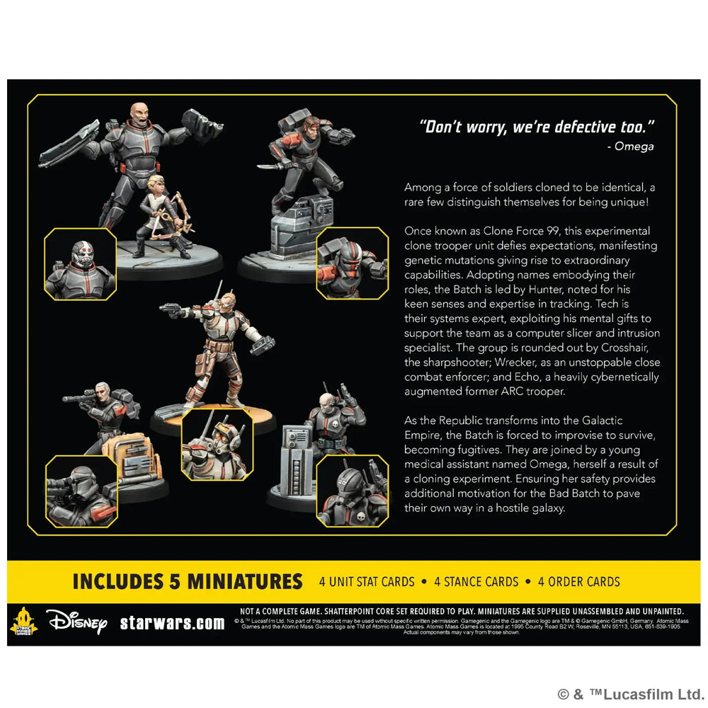 Star Wars: Shatterpoint - Bad Batch Squad (EN/DE/FR/SP) - Atomic Mass Games - Miniature Games