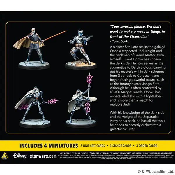 Star Wars: Shatterpoint - Count Dooku Squad (EN/DE/FR/SP) - Atomic Mass Games - Miniature Games
