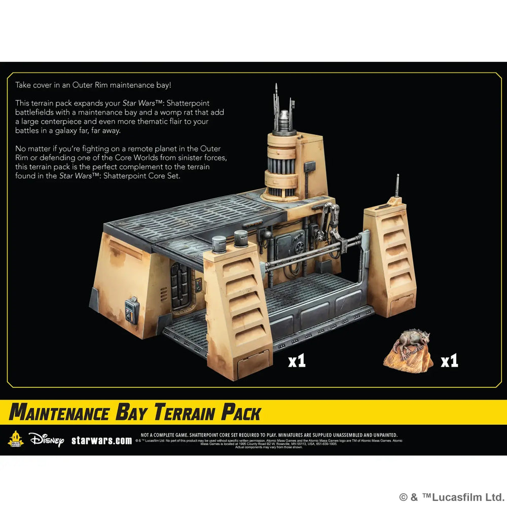 Star Wars: Shatterpoint - Maintenance Bay Terrain - Atomic Mass Games - Miniature Games