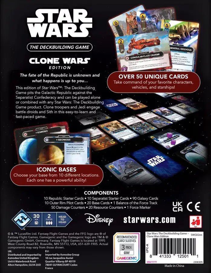Star Wars: The Deckbuilding Game - The Clone Wars (EN) - Fantasy Flight Games - Board Games
