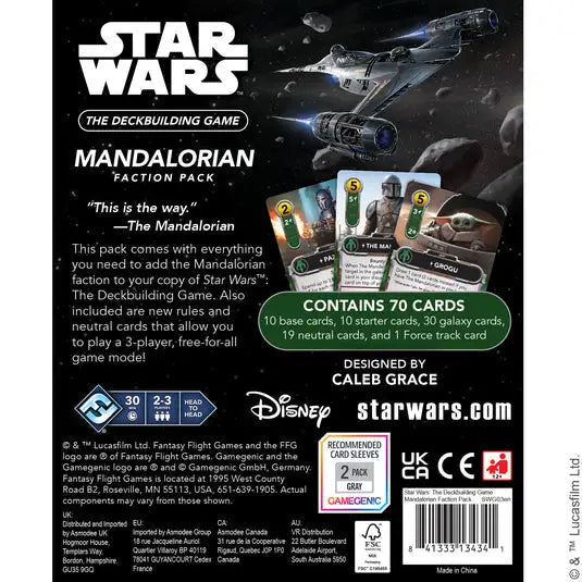 Star Wars: The Deckbuilding Game - Factionpack - Mandalorian (EN) - Fantasy Flight Games - Board Games