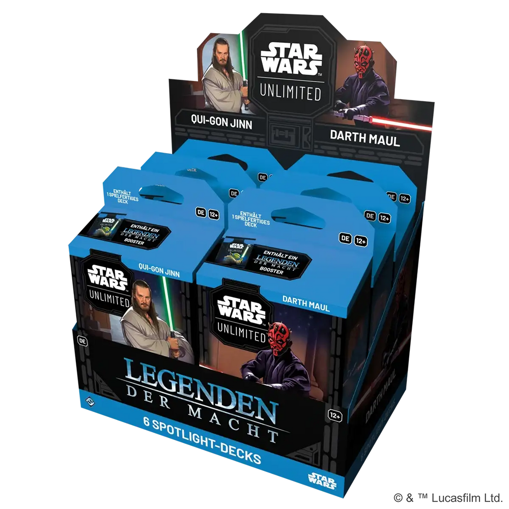 Star Wars: Unlimited - Legenden der Macht- Spotlight Starter Deck - Qui-Gon Jinn (DE) - Fantasy Flight Games - Card