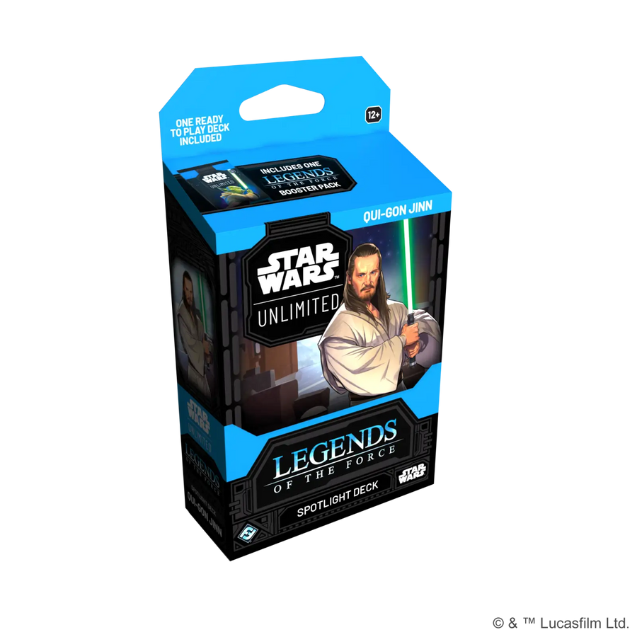 Star Wars: Unlimited - Legends of the Force - Spotlight Starter Deck - Qui-Gon Jinn (EN) - Fantasy Flight Games - Card