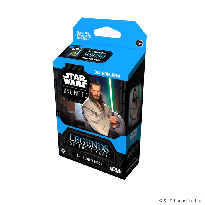 Star Wars: Unlimited - Legends of the Force - Spotlight Starter Deck - Qui-Gon Jinn (EN) - Fantasy Flight Games - Card