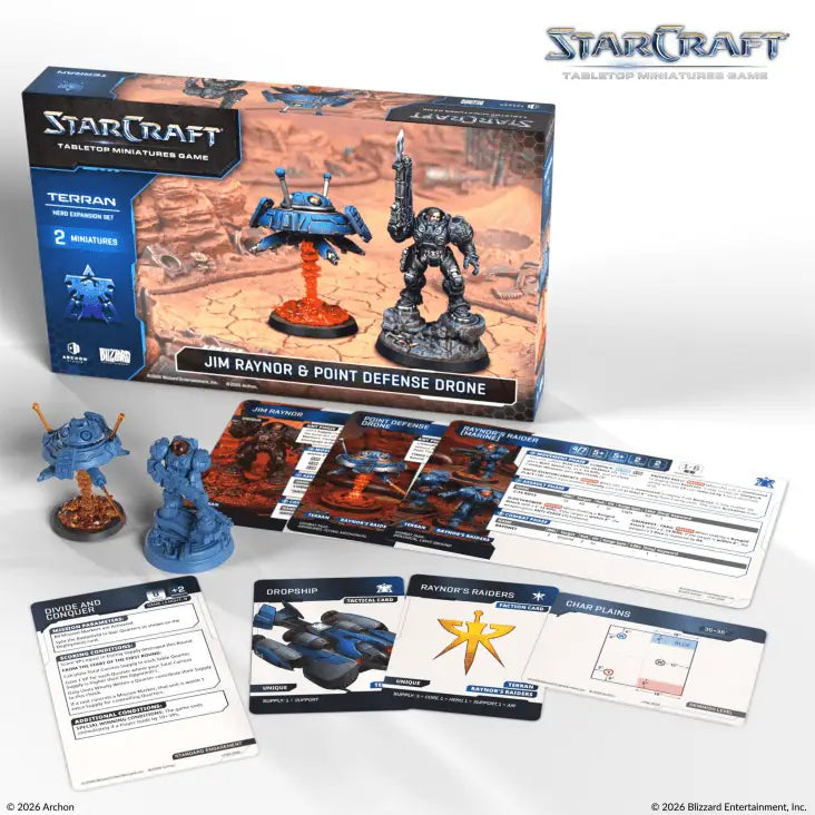 Starcraft: Miniatures Game - Terran - Hero - Jim Raynor (EN) - Archon Studio - Miniature Games