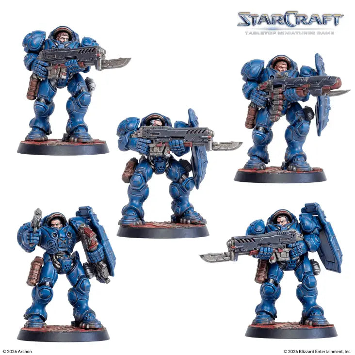 Starcraft: Miniatures Game - Terran - Marine (EN) - Archon Studio - Miniature Games