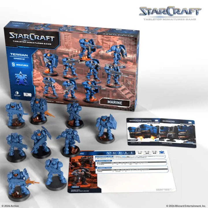 Starcraft: Miniatures Game - Terran - Marine (EN) - Archon Studio - Miniature Games