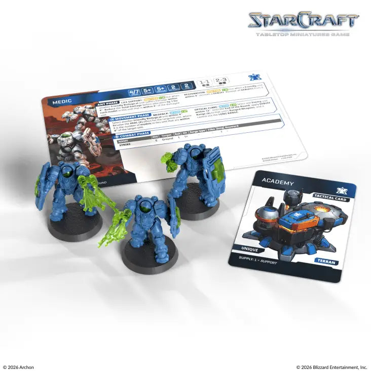 Starcraft: Miniatures Game - Terran - Medic (EN) - Archon Studio - Miniature Games
