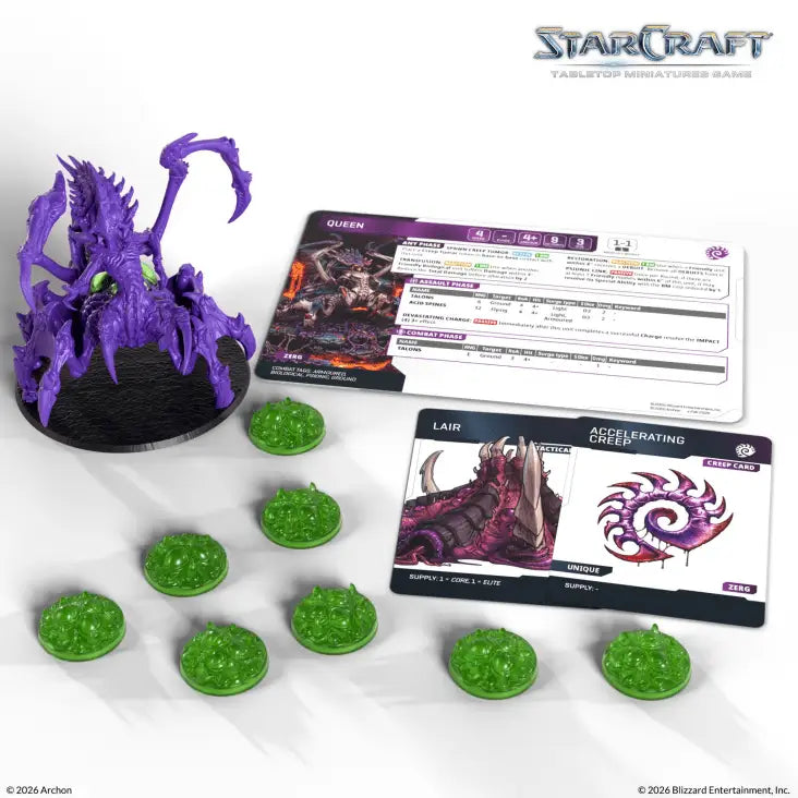 Starcraft: Miniatures Game - Zerg - Queen (EN) - Archon Studio - Miniature Games