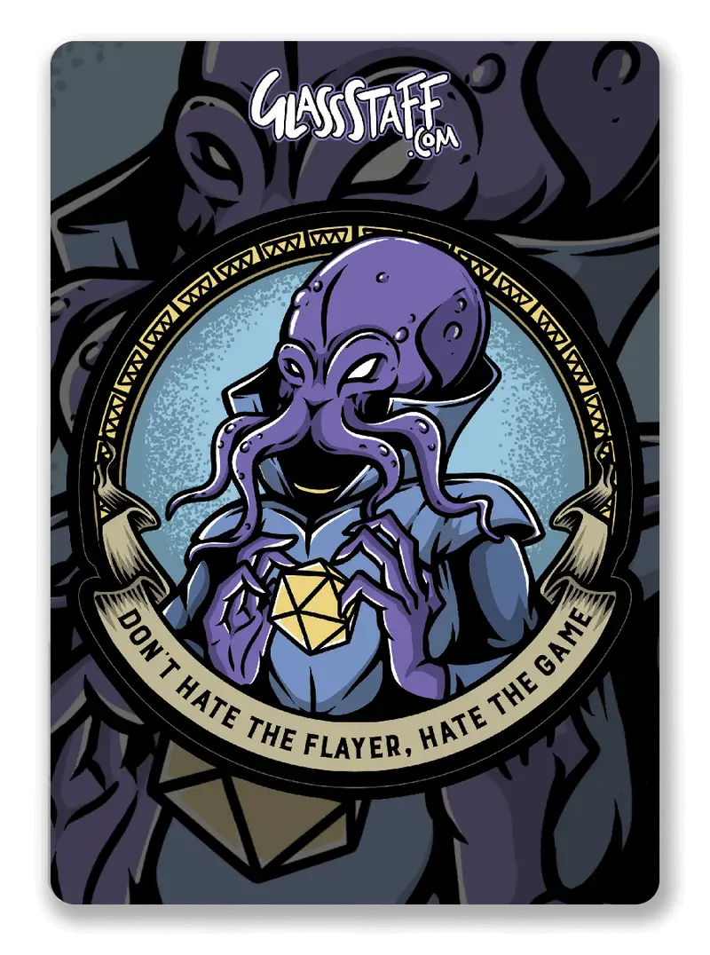 Sticker: Don’t Hate the Flayer - Glassstaff - Accessories