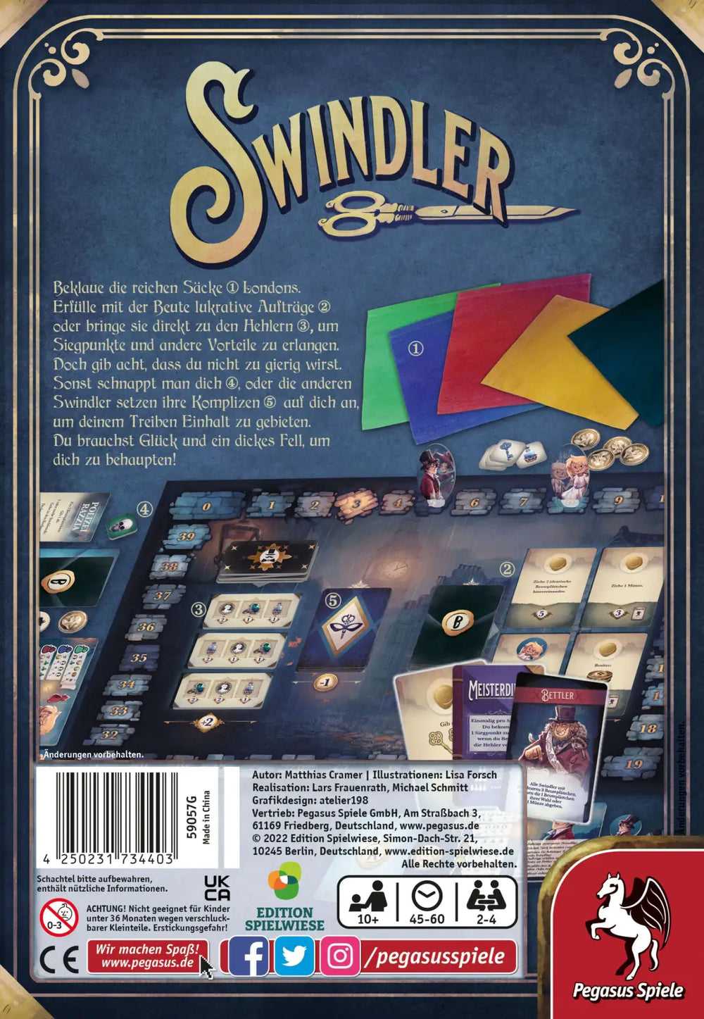 Swindler (DE) - Pegasus Spiele - Board Games