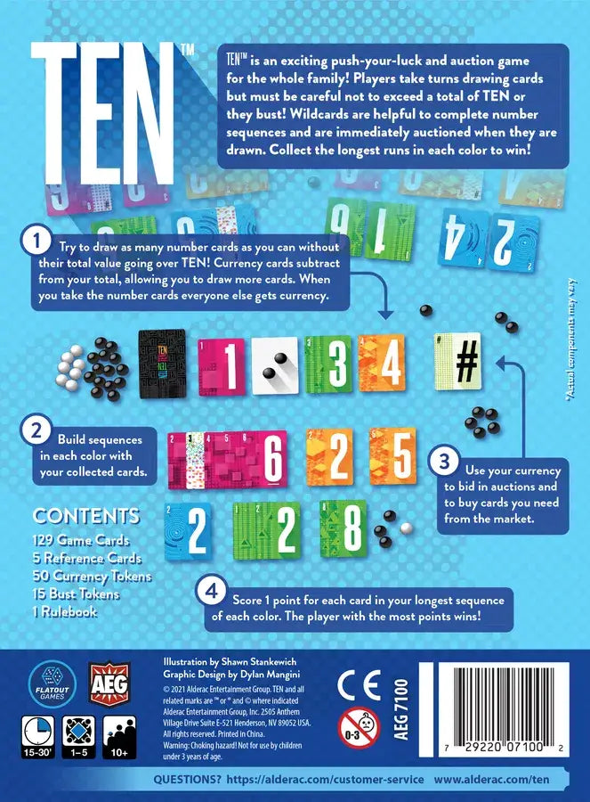 TEN (EN) - Alderac Entertainment Group - Board Games