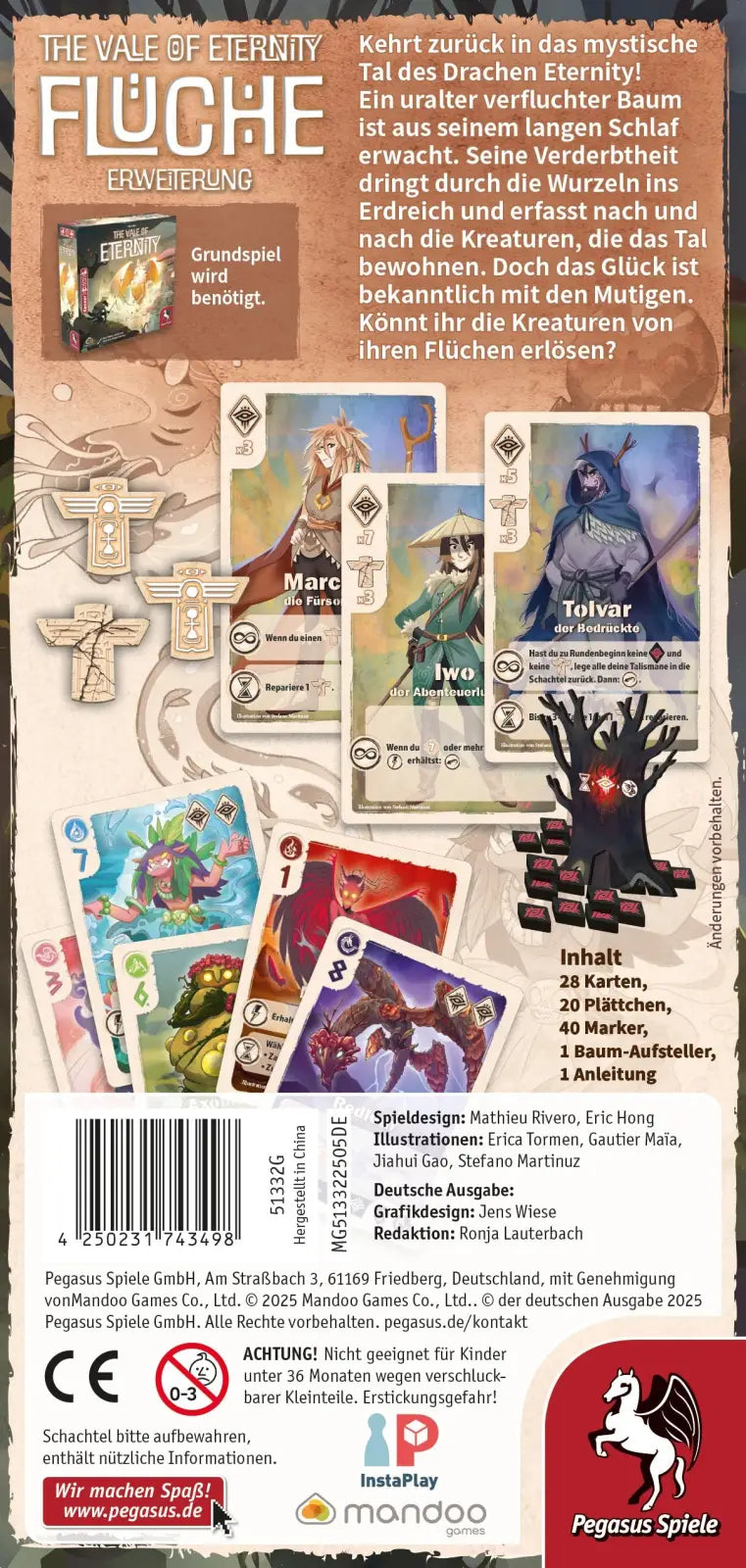 The Vale of Eternity: Flüche (DE) - Pegasus Spiele - Board Games